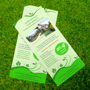 Tarjeta Publicitaria Plantilla de Servicio de Jardinería y Cuidado de C
