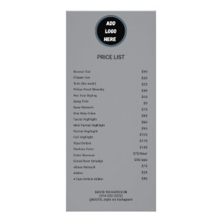 Tarjeta Publicitaria Professional Customized Logo  Price List 