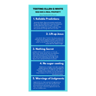 Tarjeta Publicitaria Prueba de Ellen G. White