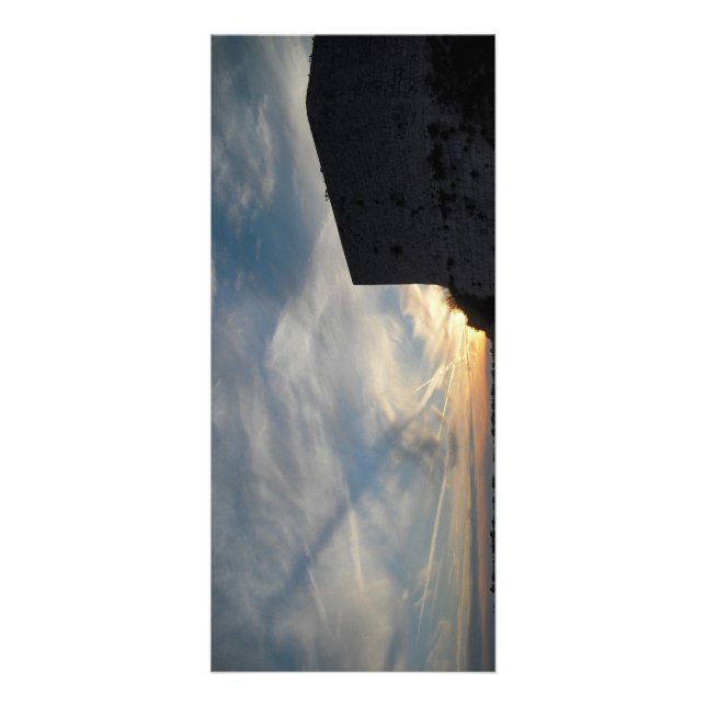 Tarjeta Publicitaria Puesta de sol de Croacia (Frente)