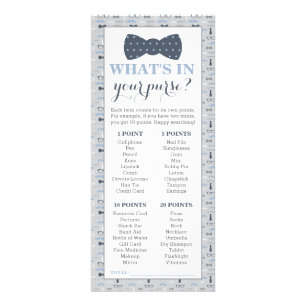 Tarjeta Publicitaria Qué hay en tu juego de bolso, paquete de 25