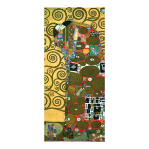 Tarjeta Publicitaria Realización (El abrazo) de Gustav Klimt