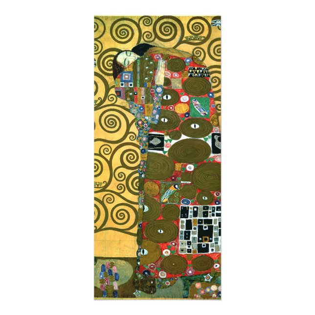 Tarjeta Publicitaria Realización (El abrazo) de Gustav Klimt (Frente)