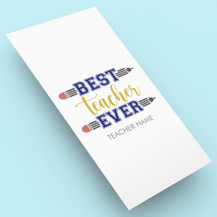 Tarjeta Publicitaria Regalo Personalizado Mejor Profesor - Regalo Perso