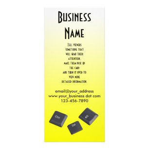 Tarjeta Publicitaria Reiniciar las teclas del equipo