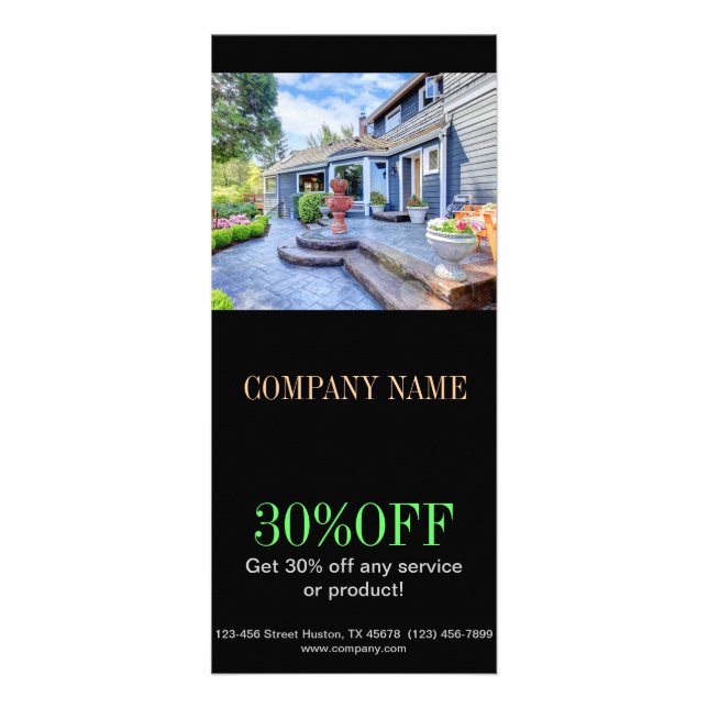 Tarjeta Publicitaria Renovación casera moderna que remodela las (Frente)