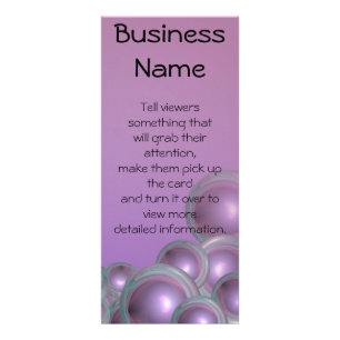 Tarjeta Publicitaria Resumen de la burbuja púrpura del anillo verde azu