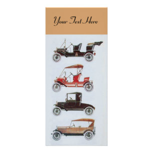 Tarjeta Publicitaria RETRO CARS 2- Auto reparación de automóviles mar