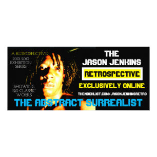TARJETA PUBLICITARIA RETROSPECTIVA DE JENKINS DE JASON