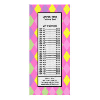 Rombos Rosa Verde Amarillo Harlequín Geométrico