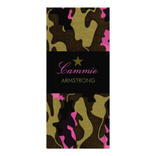 Tarjeta Publicitaria Rosa de la estrella de 311 Camo