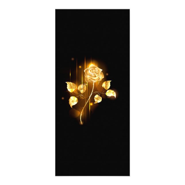 Tarjeta Publicitaria Rosa de oro (rosa de oro) (Frente)