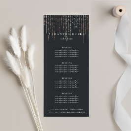 Tarjeta Publicitaria Rosa Gold Marquee | Precios o servicios