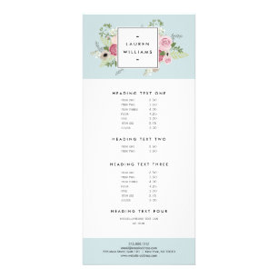 Tarjeta Publicitaria Rosas rosas rosas rosas antiguas pintadas en azul 