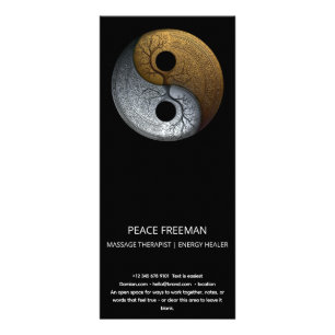 Tarjeta Publicitaria Sacred Balance Símbolo Yin Yang