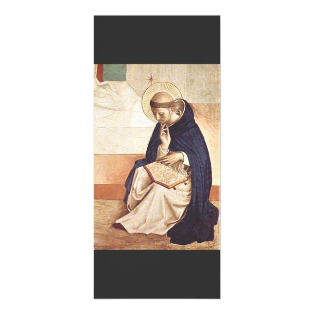 Tarjeta Publicitaria Saint Dominic de Guzman por Fra Angelico (Frente)