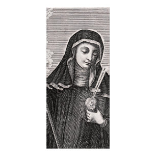 Tarjeta Publicitaria Saint Gertrude, el gran místico benedictino alemán