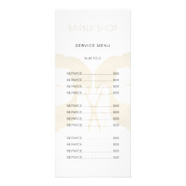 Tarjeta Publicitaria Salón de barbacoa carta de servicios sencilla y el