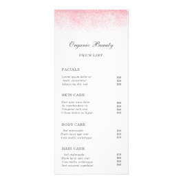 Tarjeta Publicitaria Salón de belleza de Purpurina rosa Lite