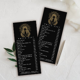 Tarjeta Publicitaria Salón de Cabello Uñas Maquillaje Pestañas Tarot Li