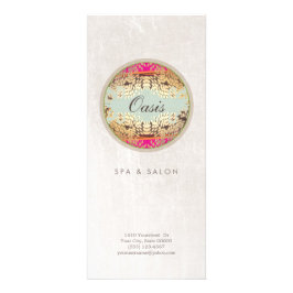 Tarjeta Publicitaria Salón de Cosmetología y Spa Elegante y Ornato