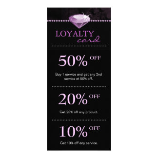 Tarjeta Publicitaria Salon Jewelry Marketing Cards Purple