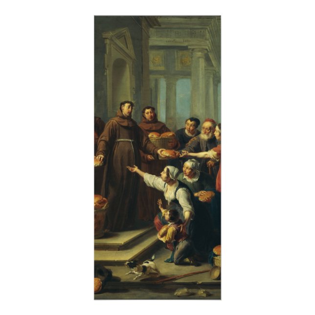 Tarjeta Publicitaria San Antonio de Padua por Willem van Herp (Frente)