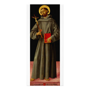 Tarjeta Publicitaria San Francisco de Asís por Antoniazzo Romano