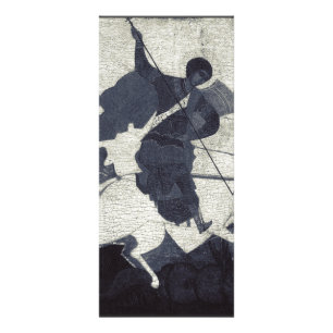 Tarjeta Publicitaria San Jorge mata al dragón