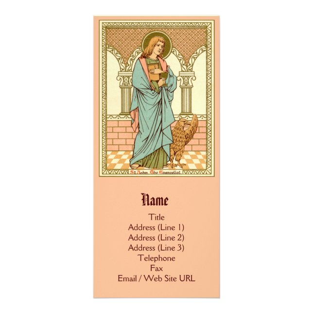Tarjeta Publicitaria San Juan Evangelista (RLS 07) (Frente)