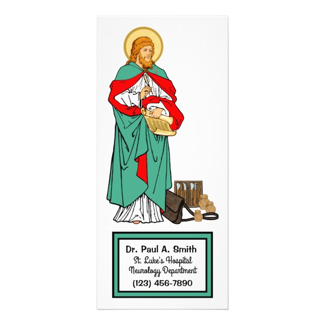Tarjeta Publicitaria San Lucas, querido médico (RLS 08; MedVers.) (Frente)