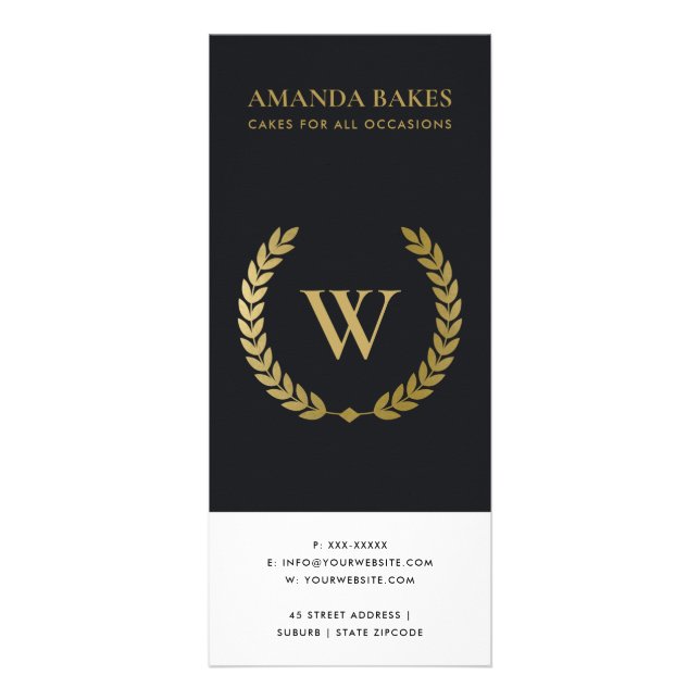 TARJETA PUBLICITARIA SERVICIO DE PRECIOS INICIALES DE LAUREL WREATH DE  (Atrás)