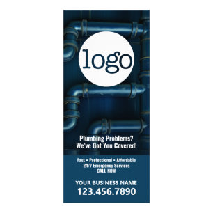 Tarjeta Publicitaria Servicios de fontanería - Pequeña Empresa Plumber 