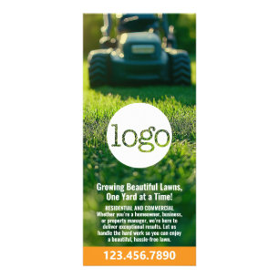 Tarjeta Publicitaria Servicios de jardín - Logotipo de siembra, empotra