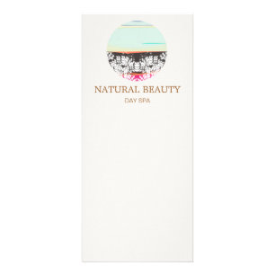 Tarjeta Publicitaria Skincare Natural Beauty Spa Sunrise Logo