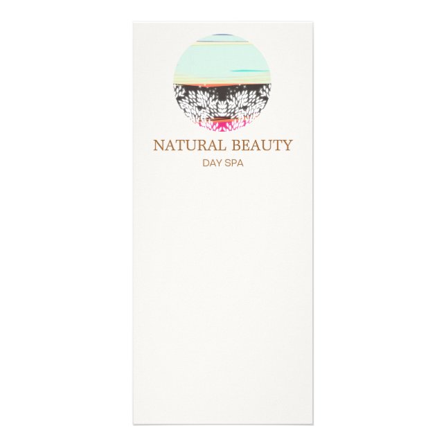 Tarjeta Publicitaria Skincare Natural Beauty Spa Sunrise Logo (Frente)