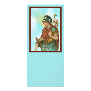Tarjeta Publicitaria St. Florian con cubo (cielo despejado; M 019)