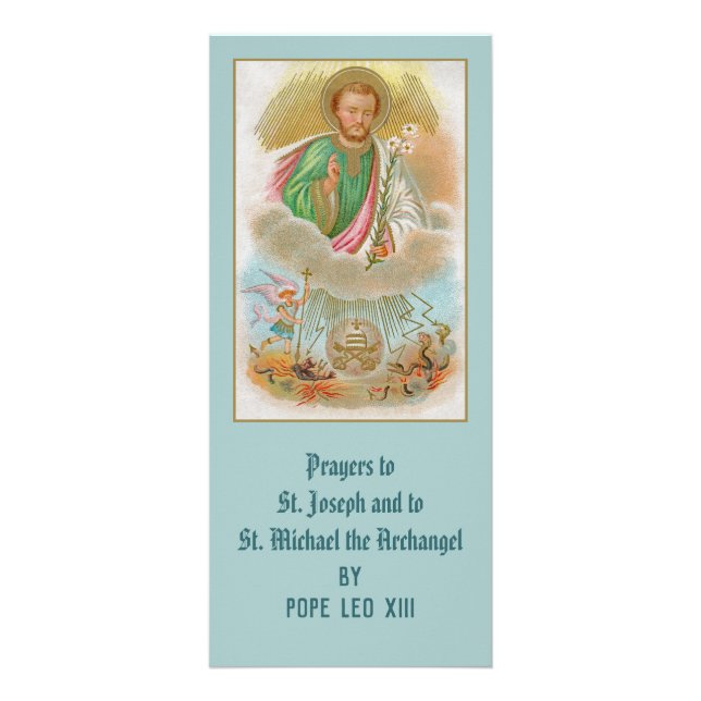 Tarjeta Publicitaria St. Joseph from a ‘Pilgrimage Card’ with Prayers (Frente)