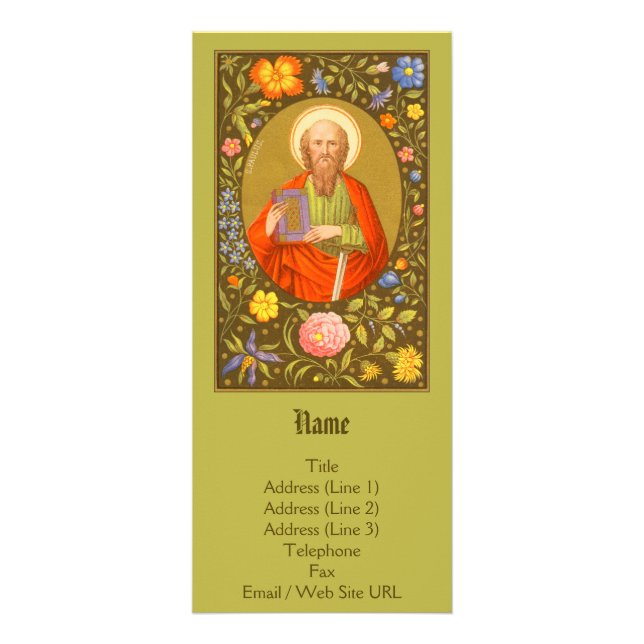 Tarjeta Publicitaria St. Paul the Apostle (PM 06) Customizable (Frente)