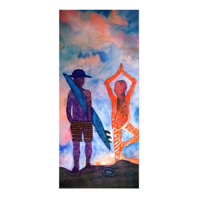 Tarjeta Publicitaria Surf Yoga Summer Rackcard (Frente)