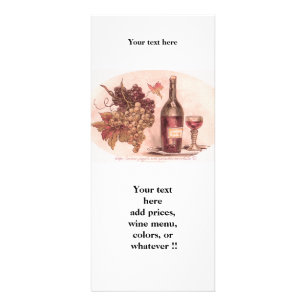 Tarjeta Publicitaria "Tarjeta para rack Wine (VINO)"