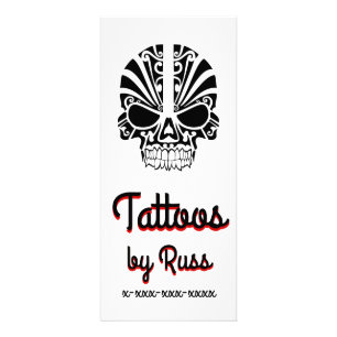 Tarjeta Publicitaria Tattoo Skull