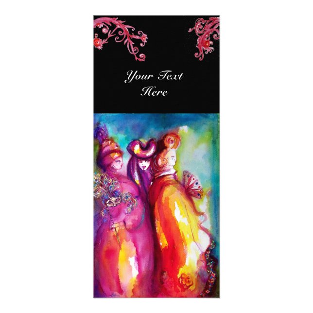 Tarjeta Publicitaria TERCERA diseñadora de vestuario de MÁSCARA, artist (Frente)