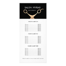 Tijeras Lista de precios de salon negro