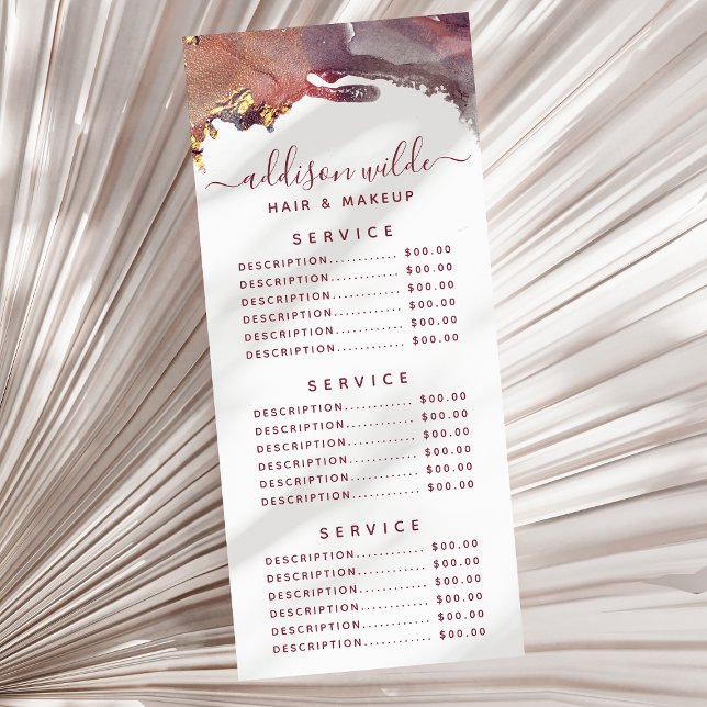 Tarjeta Publicitaria Tinta acuarela líquida de arte moderno púrpura y d (Subido por el creador)