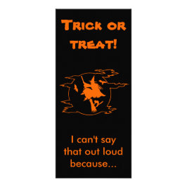 Tarjeta Publicitaria Truco o trato selectivo contra el mutismo