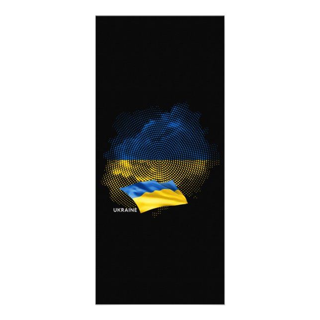 Tarjeta Publicitaria Ukraine flag (Frente)