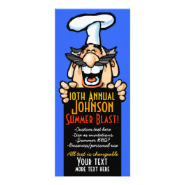 Tarjeta Publicitaria Única promoción de la reunión de picnic de la empr