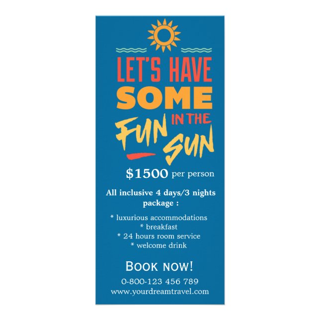 Tarjeta Publicitaria Viajes turísticos (Frente)