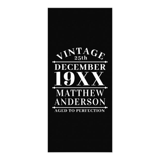 Tarjeta Publicitaria Viñeta personalizada de edad avanzada a perfección (Frente)